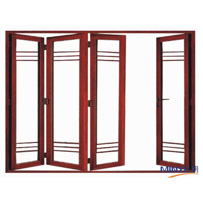 Alberghi Moderno Design Armadio in alluminio Accordione Vetro Porta bifold con cerniere pieghevole