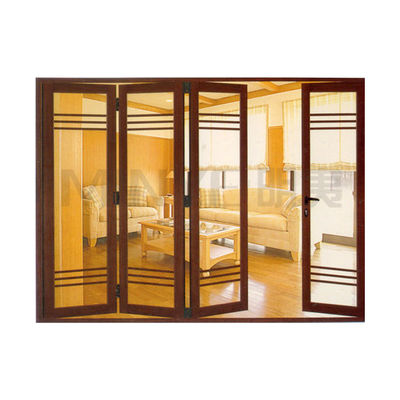 Isolamento acustico di 30-40DB di alluminio porte pieghevoli progettazione per grille casa esterno
