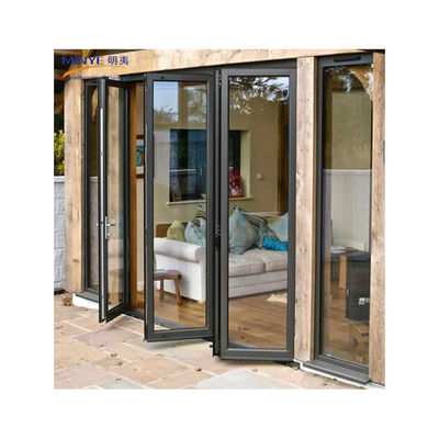 Porta scorrevole pieghevole per balcone esterno