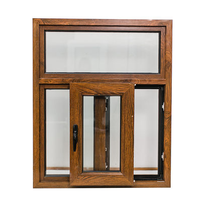 Swing Open Style Stile classico Vetro a cassa in legno in alluminio con vetro a cornice UPVC