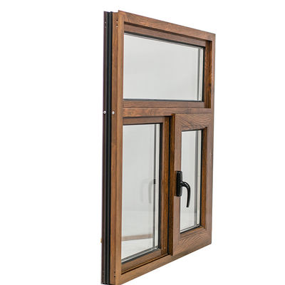 Swing Open Style Stile classico Vetro a cassa in legno in alluminio con vetro a cornice UPVC