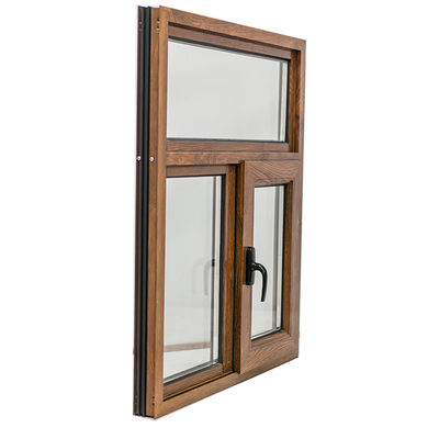 Swing Open Style Stile classico Vetro a cassa in legno in alluminio con vetro a cornice UPVC