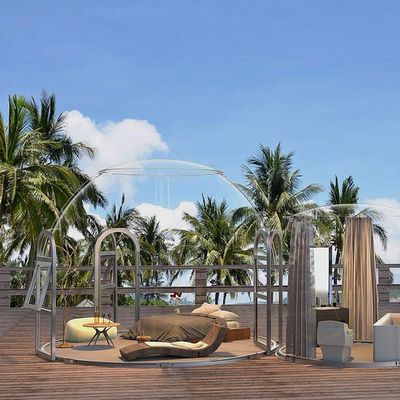 Casa a cupola prefabbricata trasparente per la tenda a bolla del resort a Shanghai 6M * H3.25M Dimensione