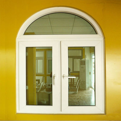 EPDM Rubber Strip and Modern Design UPVC Arched Casement Window per il mercato tailandese