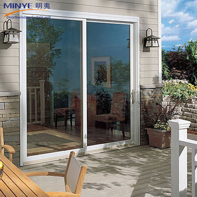 Tipo di porta di vetro PVC/UPVC porte scorrevoli a doppio vetro per gabinetti da bagno e da cucina