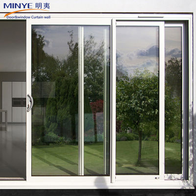 Tipo di porta di vetro PVC/UPVC porte scorrevoli a doppio vetro per gabinetti da bagno e da cucina