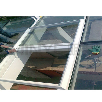 Balcone tetto in alluminio lucernario in vetro trasparente con design moderno e rivestimento in polvere