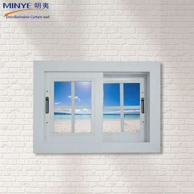 Piccola finestra scorrevole in Upvc in stile di design moderno con modello di apertura orizzontale