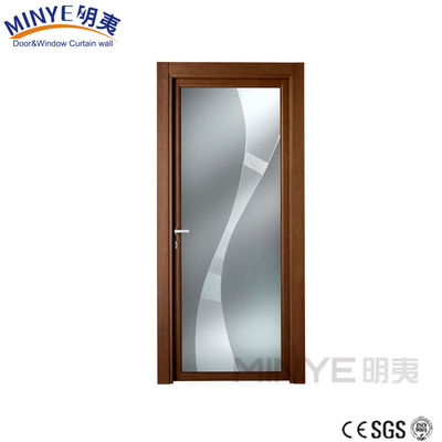 Elegante design interno Porta bagno in alluminio con ventilazione e opzione di colore legno