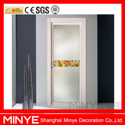 Elegante design interno Porta bagno in alluminio con ventilazione e opzione di colore legno