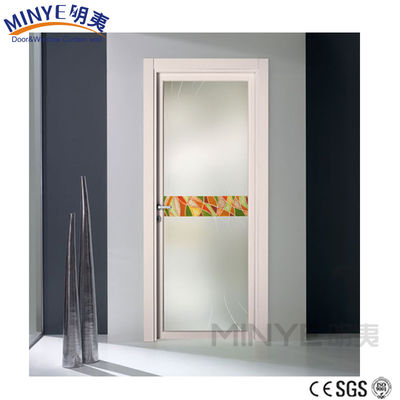 Elegante design interno Porta bagno in alluminio con ventilazione e opzione di colore legno
