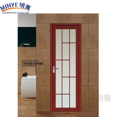 Porta del bagno in vetro colorato a prova di vento Disegno moderno per un aspetto sofisticato