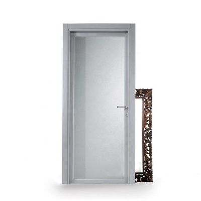 Porta in vetro di bagno in alluminio di design moderno con vetro rigido OEM/ODM Disponibile