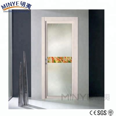 Porta in vetro di bagno in alluminio di design moderno con vetro rigido OEM/ODM Disponibile