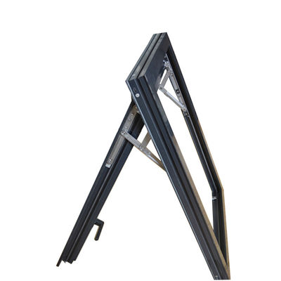 Cornice in lega di alluminio 14 - Finestra a scivolo verticale con griglie standard australiane