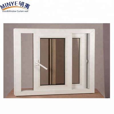 Finestra scorrevole in UPVC con modello di apertura orizzontale