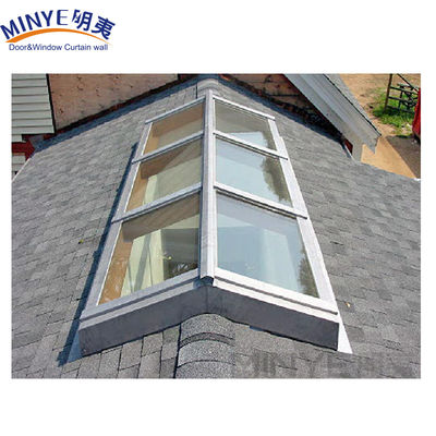 Colore opzionale del profilo Midcentury Design Profilo in alluminio Top Roof Glass Skylight Window