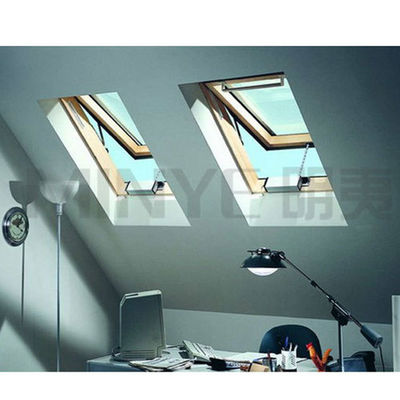 3.0mm CE rivestimento in alluminio profilo in legno lucernario moderno a doppio vetro per appartamento