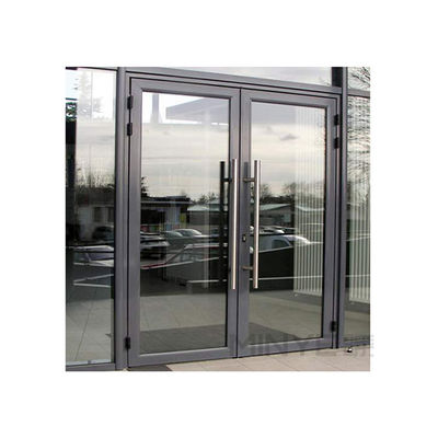 Porta pieghevole a prova di suono di alluminio di design moderno impermeabile con vetro temperato