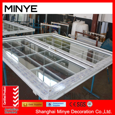 Conch PVC Profile Glass French Door in stile design sud-occidentale con materiale plastico