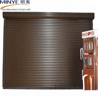 Industria alberghiera Porta da garage elettrica a profilo di alluminio con metodo di apertura a trazione a rotolamento