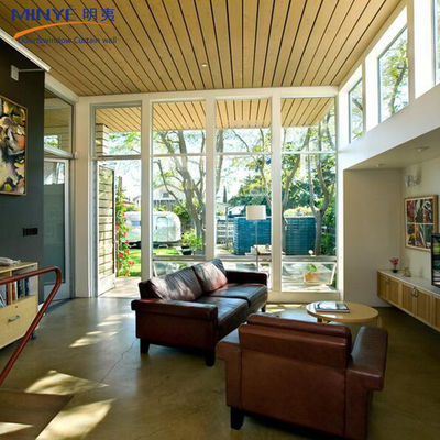 Australia Standard PVC Front French Glass Casement Door con luce laterale esterna