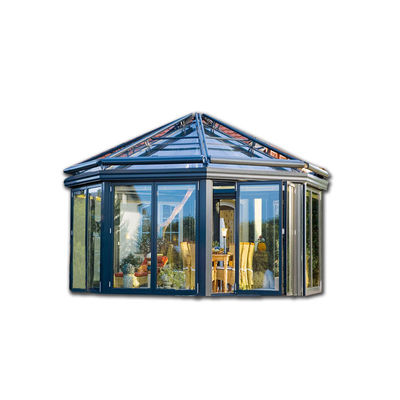 Cornice di profilo in alluminio Sala giardino invernale con doppio vetro e triangolo taglio stampaggio