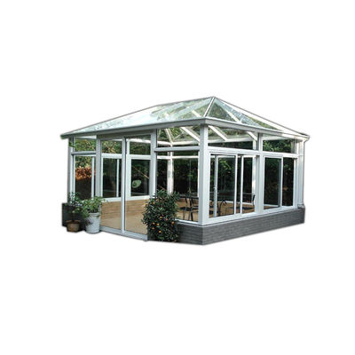 Cornice di profilo in alluminio Sala giardino invernale con doppio vetro e triangolo taglio stampaggio