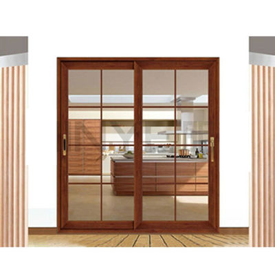 Porta di vetro porte scorrevoli in alluminio semplici e armoniose con il miglior hardware cinese