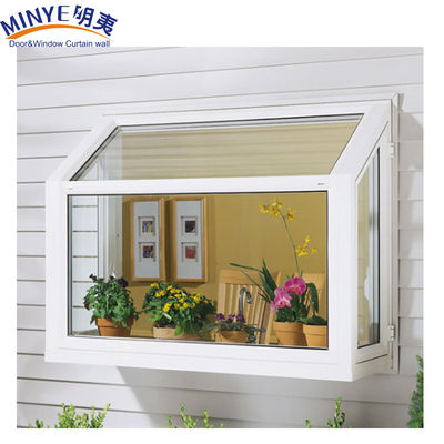 Finestre da giardino a doppio vetro a doppio vetro a profilo UPVC per il budget