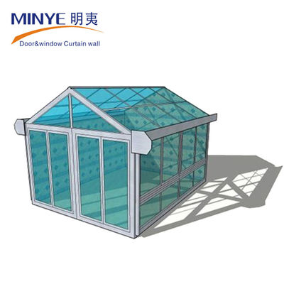 4500 pa a prova di vento e 30-40db a prova di suono Elegante design giardino vetro Inverno solarium