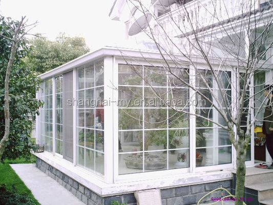 Giardino invernale con tetto piatto in alluminio con camera solare a misura da Shanghai