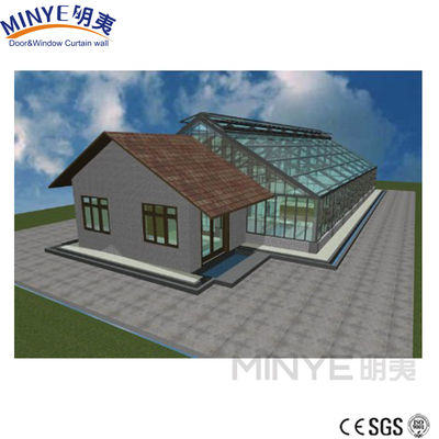 Case prefabbricate di lusso con telaio in alluminio e vetro isolante Lowe