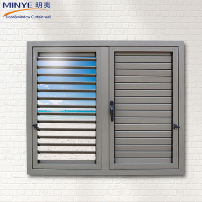 Profili in PVC in alluminio Protezione interna Persiane Finestre Uragano Impatto Casement Finestre