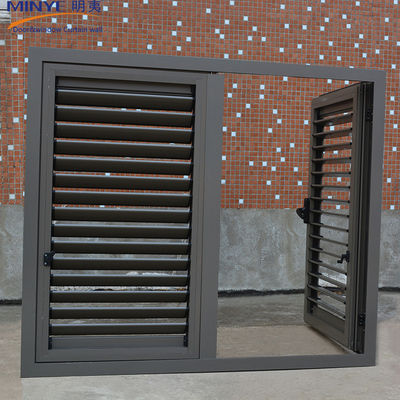 Profili in PVC in alluminio Protezione interna Persiane Finestre Uragano Impatto Casement Finestre