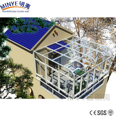 Sunroom With Double Tempered Glass For Prefabricated Aluminum Glass House (Casa di vetro in alluminio prefabbricato)