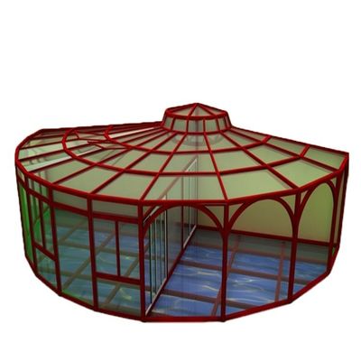 Dimensioni personalizzate Camera solare e giardino in alluminio portatile con taglia triangolare