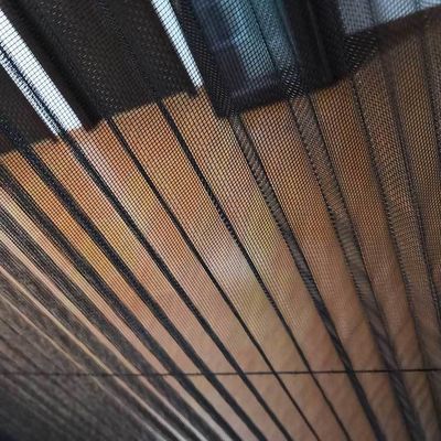 Porta a schermo pieghevole a maglia piatta in alluminio verde per il design moderno