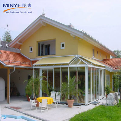 Sala solare in vetro Lowe a doppio vetro con profilo in alluminio rivestito in polvere