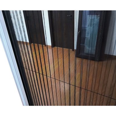 Profilo di alluminio retrattile Mosquito Net Scorrevole Porta a schermo pieghevole Design moderno