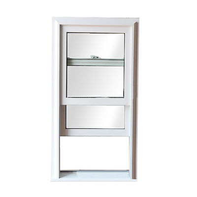 Schermo pieghevole di design moderno UPVC finestra scorrevole su e giù con vetro temperato