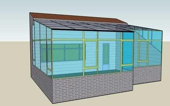 Sala solare in vetro cavo a doppia temperatura originaria per la serra a telaio in alluminio