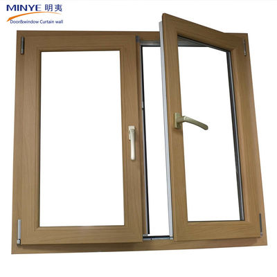 Anodizzato di alluminio rivestimento di profilo di legno doppio telaio finestrato con anodizzazione