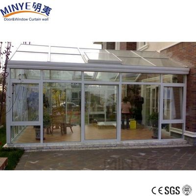 Sala solare da giardino in alluminio moderno con isolamento termico e vetro a prova di vento a doppio temperamento
