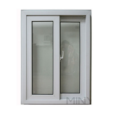Posizione commerciale Colori personalizzati Finestra scorrevole in UPVC con sistema di macchia in fibra di vetro