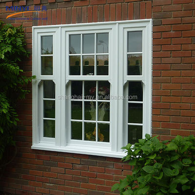 Moderne finestre scorrevoli in upvc con telaio di plastica a prova di vento e doppi vetri