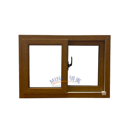 Finestre scorrevoli in UPVC personalizzabili con modello di apertura orizzontale e selezione del colore