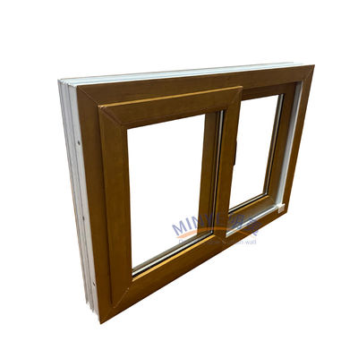 Finestre scorrevoli in UPVC personalizzabili con modello di apertura orizzontale e selezione del colore