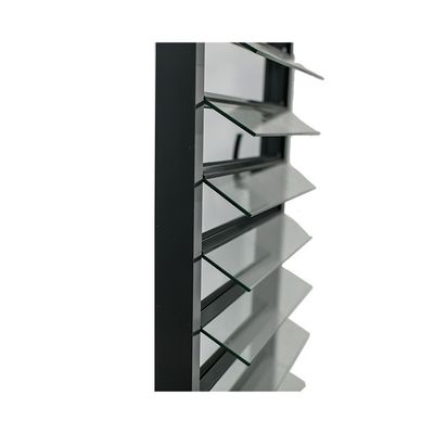 Moderno Disegno Single Double Tempering Coating Low-E Jalousie Window Frame Aluminum