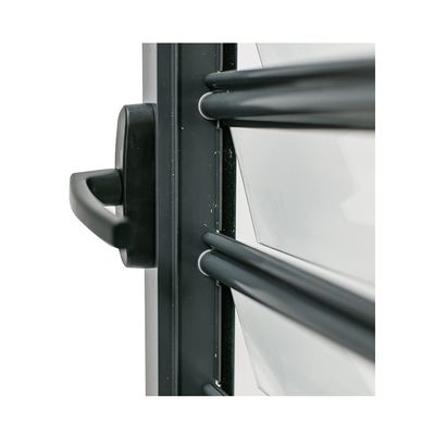 Moderno Disegno Single Double Tempering Coating Low-E Jalousie Window Frame Aluminum